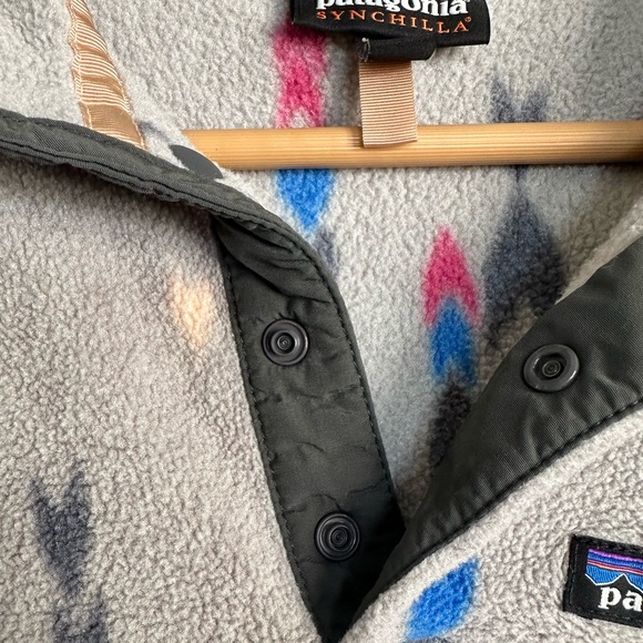 PATAGONIA synchilla snap collar pull over Small - Picture 4 of 7